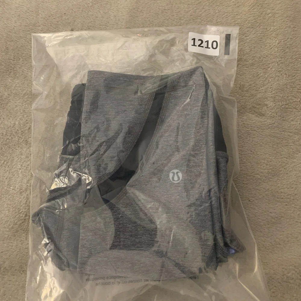 Lululemon Leggings Run Inspire Mesh Sz 6 Back Zipper Inseam Gray Ankle Cropped